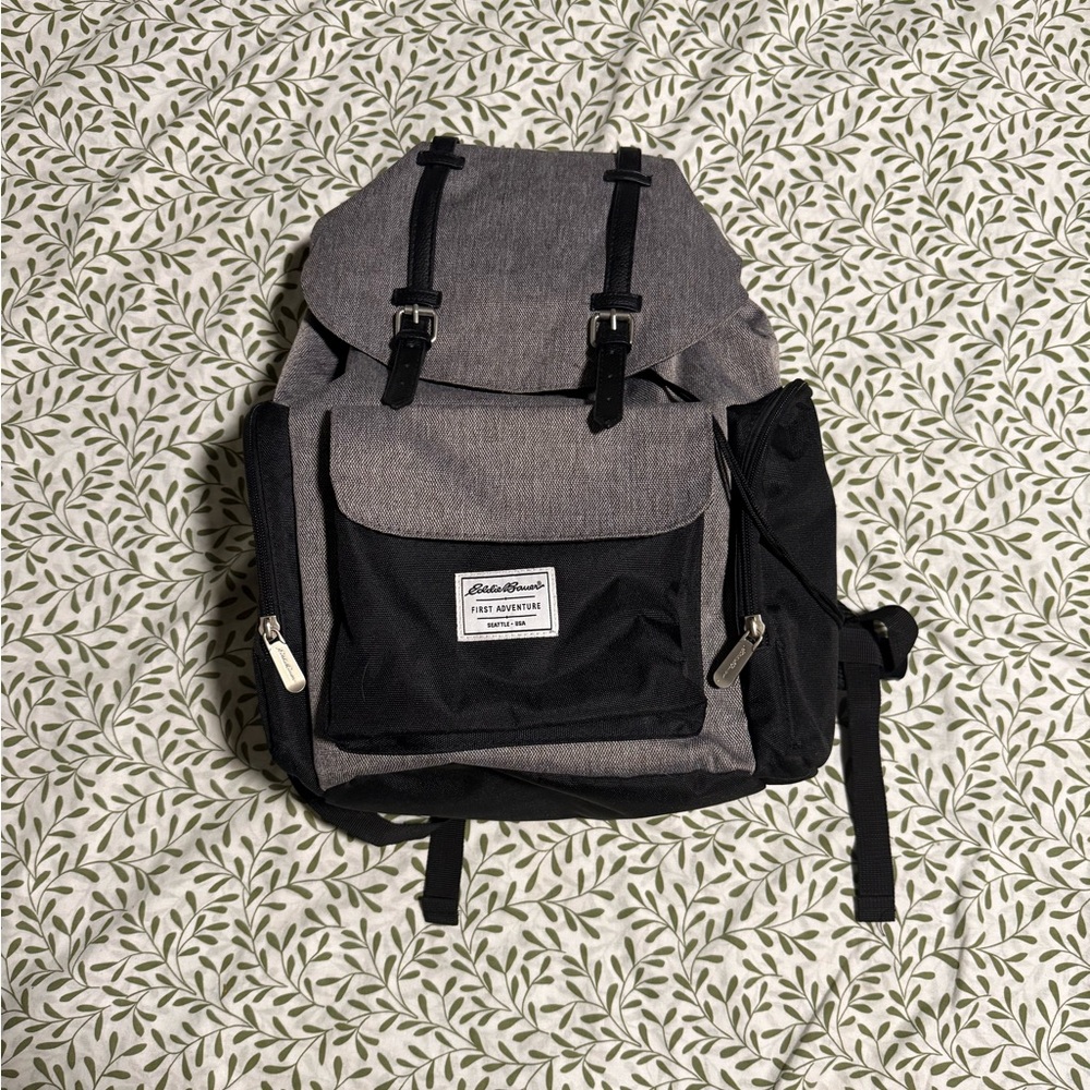 Eddie Bauer Diaper Backpack – First Adventure w/ Insulated Pockets.